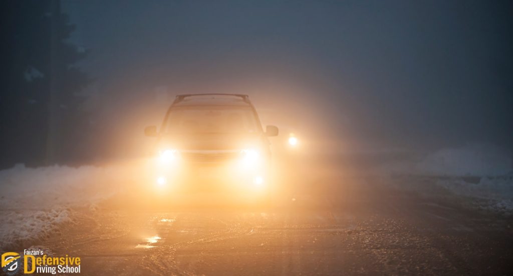 The first requirement of safe driving is to see and be seen. This ability is affected by light condition
